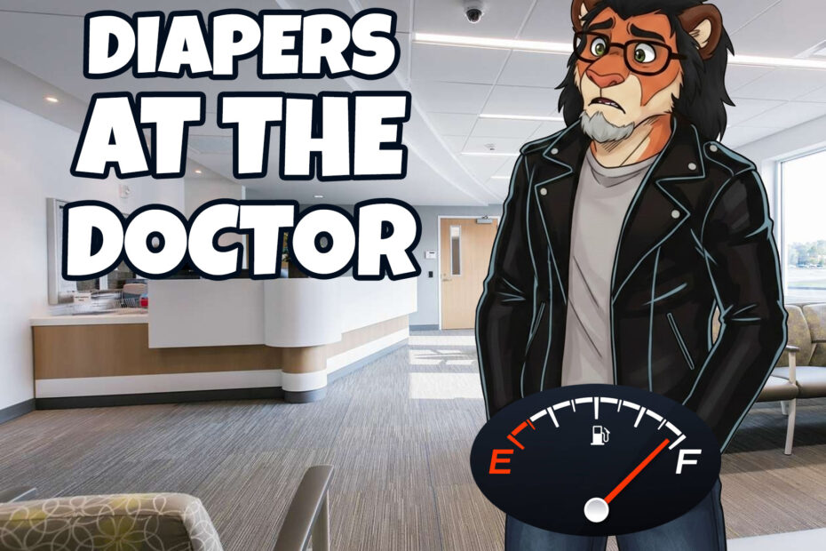 Wearing diapers at the doctor