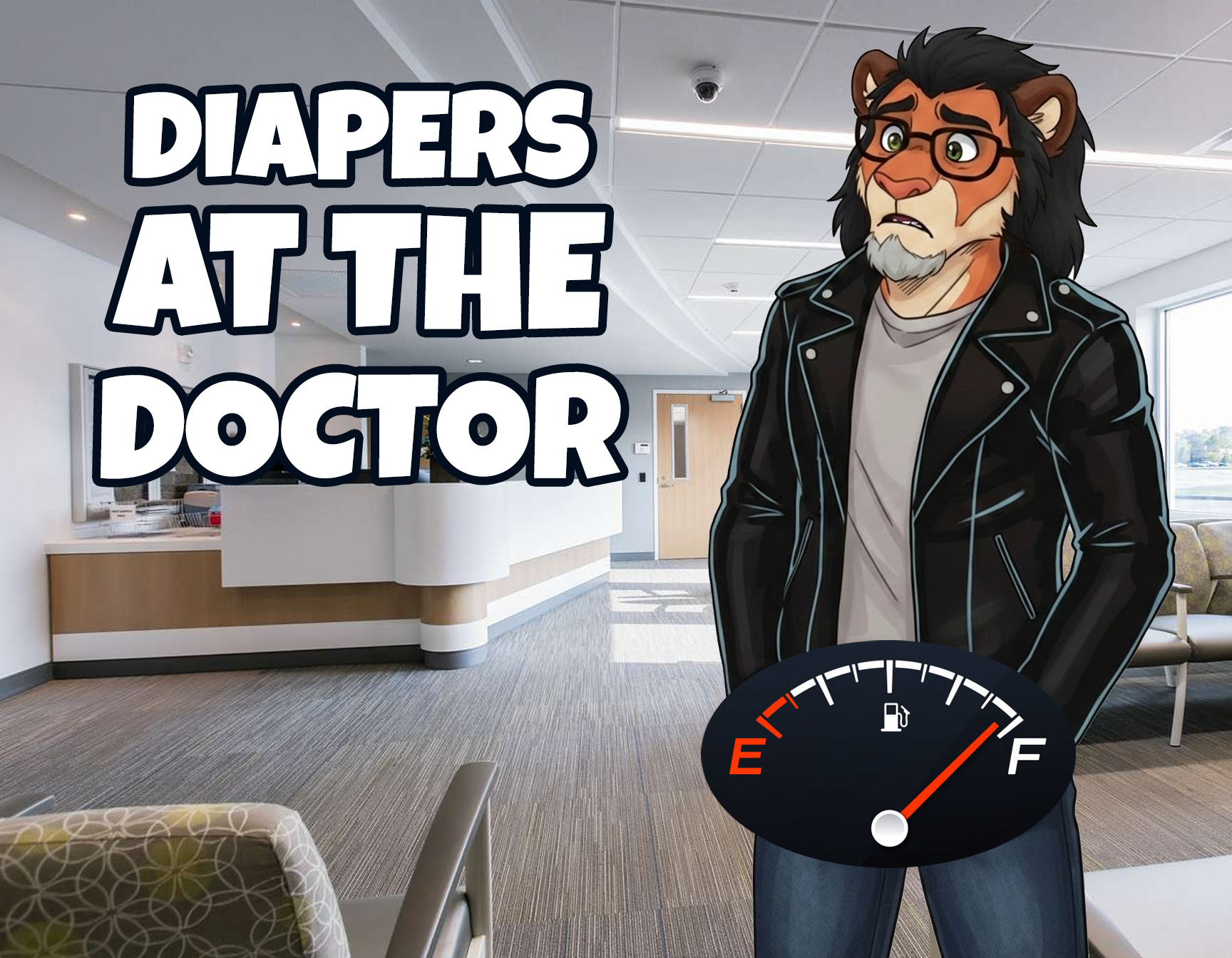 Wearing diapers at the doctor